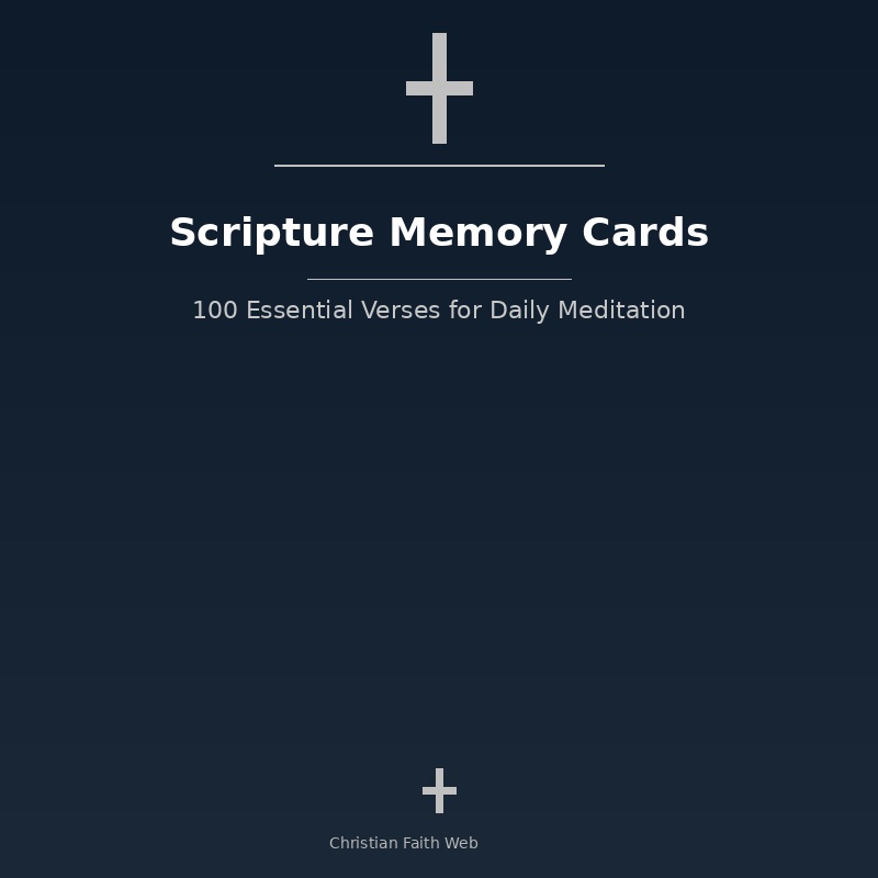 Scripture Memory Cards 100 Verses