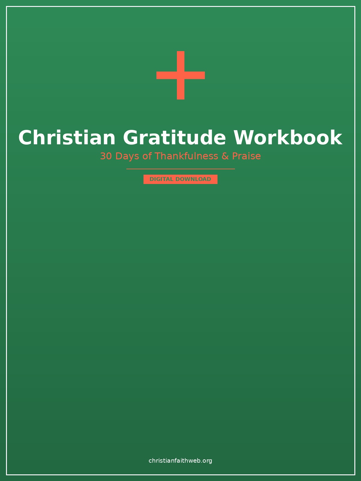 Christian Gratitude Workbook