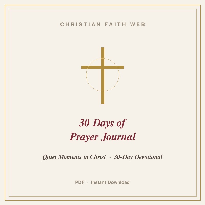 30 Days of Prayer Journal - Quiet Moments in Christ