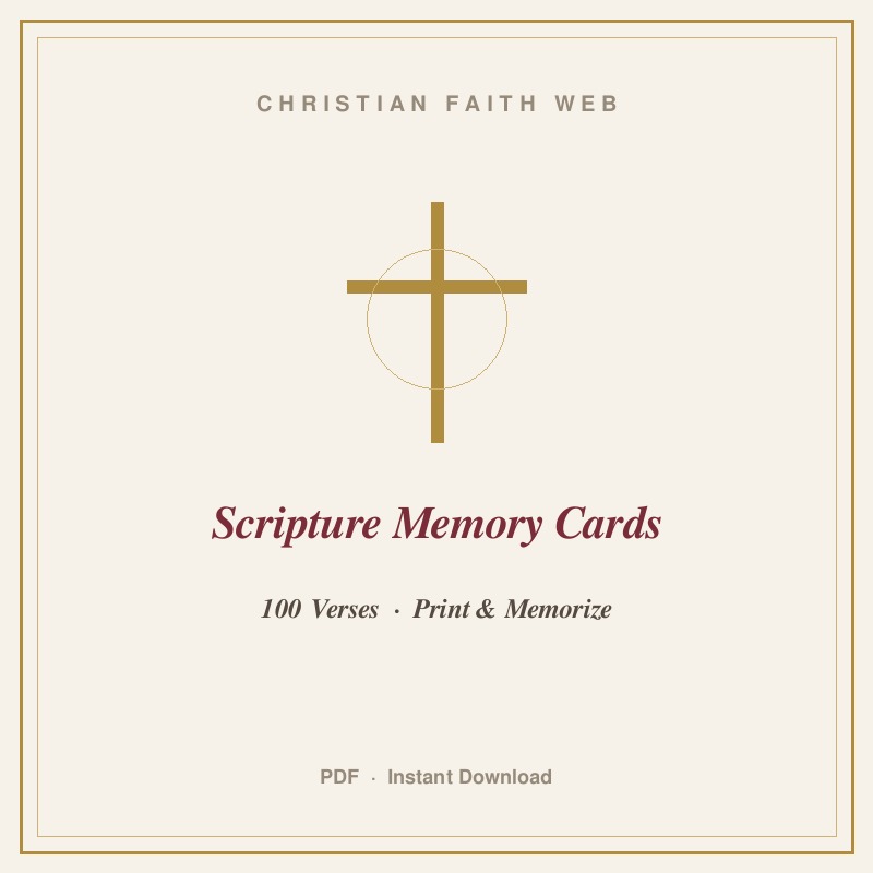 Scripture Memory Cards 100 Verses PDF