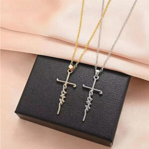 Faith Necklace Set — 4 Christian Cross Pendants
