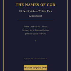 The Names of God - 30-Day Scripture Writing and Devotional PDF