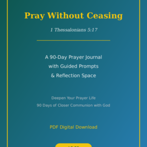 Pray Without Ceasing - A 90-Day Prayer Journal with Guided Prompts and Reflection (PDF)